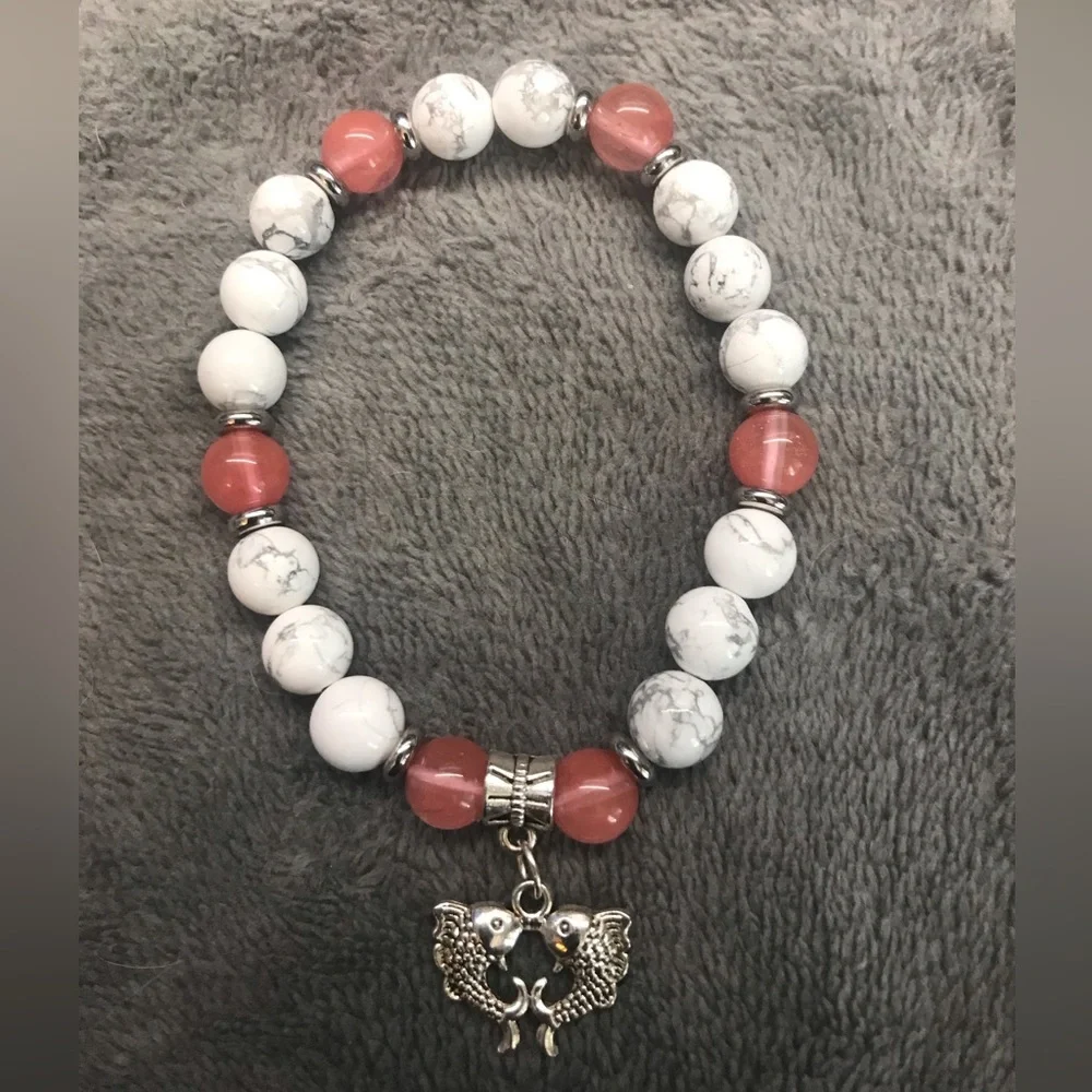 Howlite bracelet - Picture 2 of 2